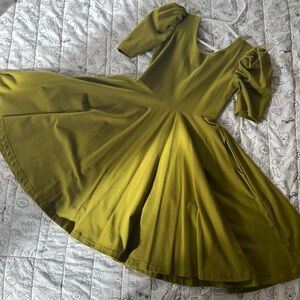 Remie girl Dress with Puff Sleeves